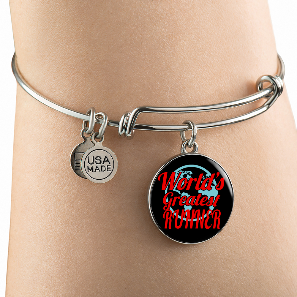 World's Greatest Runner - Bangle Bracelet