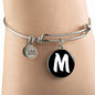 Initial M v3b - Bangle Bracelet