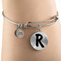 Initial R v1b - Bangle Bracelet