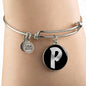 Initial P v2b - Bangle Bracelet