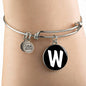 Initial W v3b - Bangle Bracelet