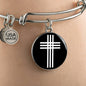 Stylized Cross v2 - Bangle Bracelet