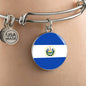 Salvadoran Flag - Bangle Bracelet