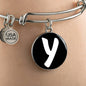 Initial Y v3b - Bangle Bracelet