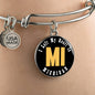 Heart In Michigan - Bangle Bracelet