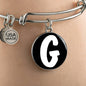 Initial G v3b - Bangle Bracelet