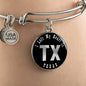 Heart In Texas v02 - Bangle Bracelet