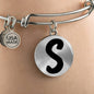 Initial S v1b - Bangle Bracelet