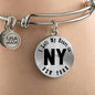 Heart In New York v01 - Bangle Bracelet