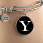Initial Y v3a - Bangle Bracelet