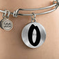 Initial O v1b - Bangle Bracelet