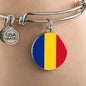 Romanian Flag - Bangle Bracelet