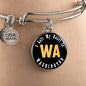 Heart In Washington - Bangle Bracelet