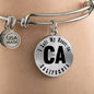 Heart In California v01 - Bangle Bracelet