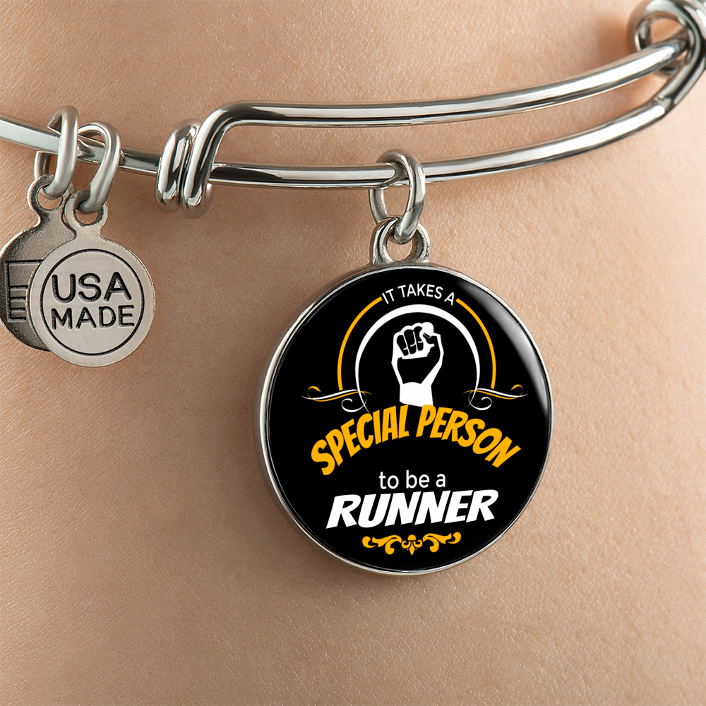 To Be a Runner - Bangle Bracelet