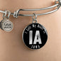 Heart In Iowa v02 - Bangle Bracelet