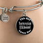 Norwegian Elkhound v2 - Bangle Bracelet