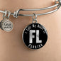 Heart In Florida v02 - Bangle Bracelet