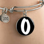 Initial O v3b - Bangle Bracelet