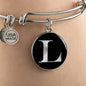 Initial L v2a - Bangle Bracelet