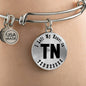 Heart In Tennessee v01 - Bangle Bracelet