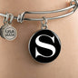 Initial S v3a - Bangle Bracelet