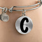 Initial C v1b - Bangle Bracelet