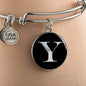 Initial Y v2a - Bangle Bracelet