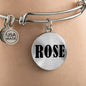 Rose v01 - Bangle Bracelet