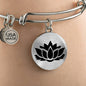 Lotus Flower - Bangle Bracelet