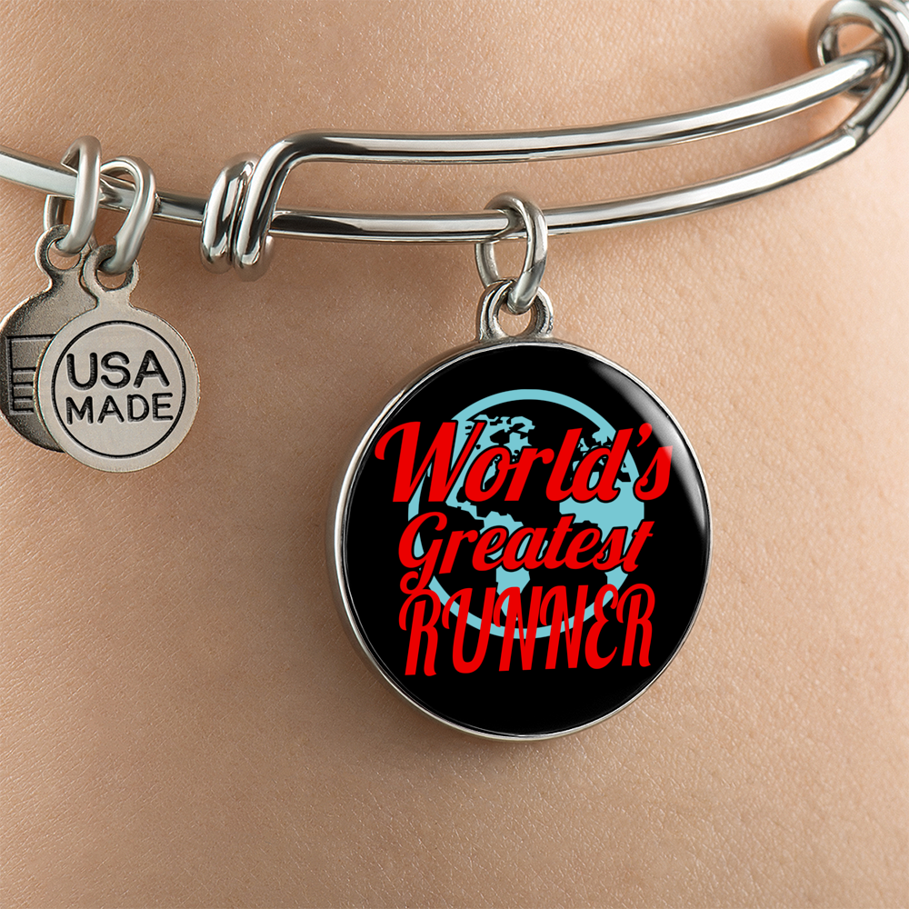 World's Greatest Runner - Bangle Bracelet