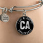 Heart In California v02 - Bangle Bracelet