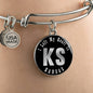 Heart In Kansas v02 - Bangle Bracelet