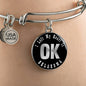 Heart In Oklahoma v02 - Bangle Bracelet