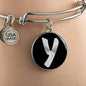 Initial Y v2b - Bangle Bracelet