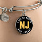 Heart In New Jersey - Bangle Bracelet