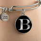 Initial B v2a - Bangle Bracelet