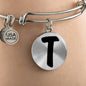 Initial T v1b - Bangle Bracelet