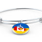 Ukrainian-Canadian - Bangle Bracelet