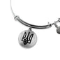 Tryzub (Black) - Bangle Bracelet