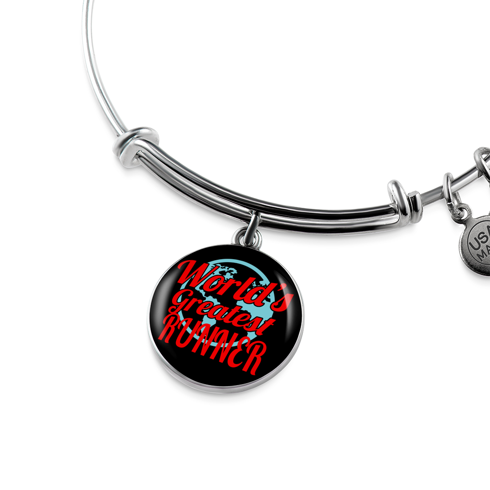 World's Greatest Runner - Bangle Bracelet