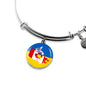 Ukrainian-Canadian - Bangle Bracelet