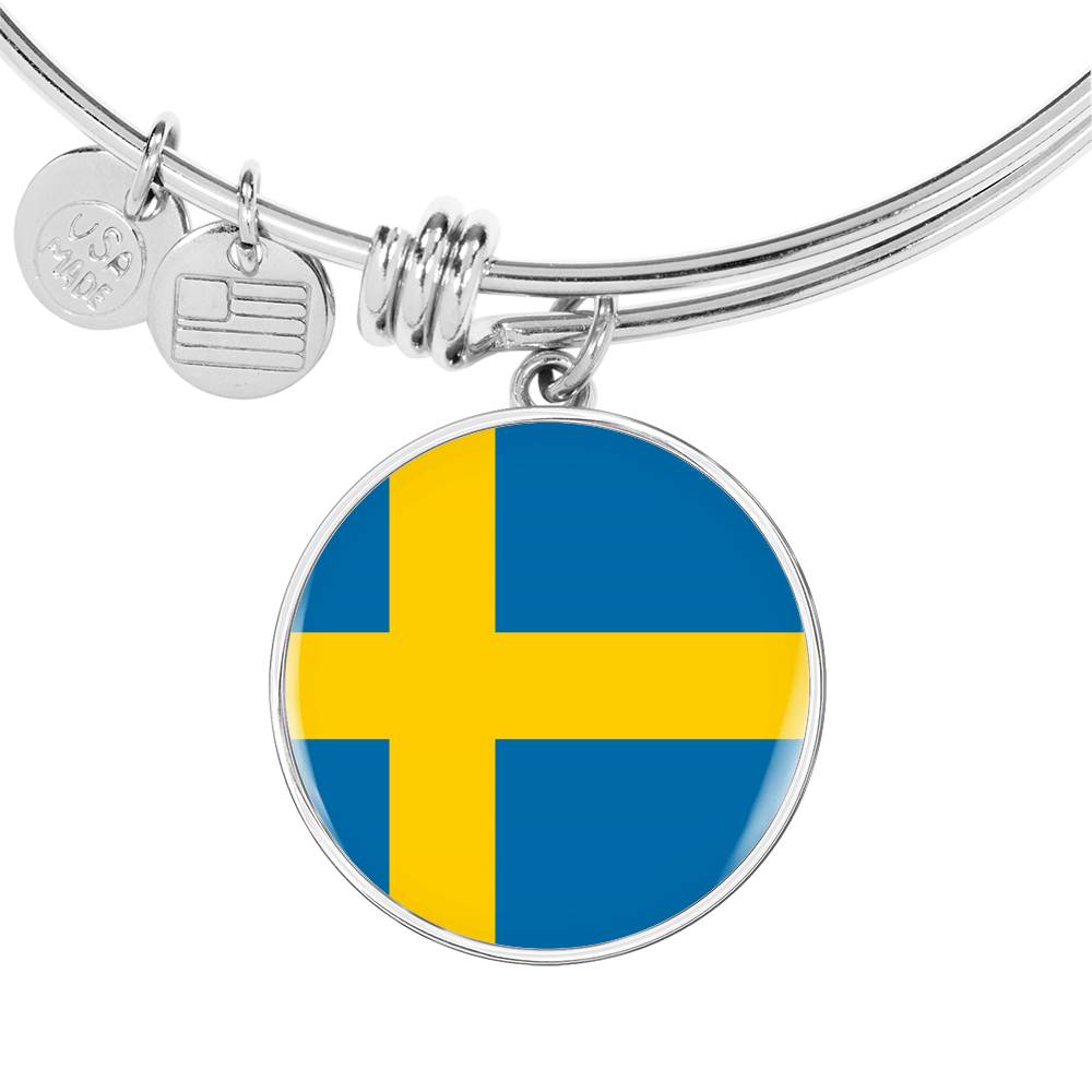 Swedish Flag - Bangle Bracelet