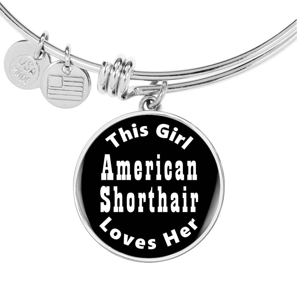 American Shorthair v2 - Bangle Bracelet