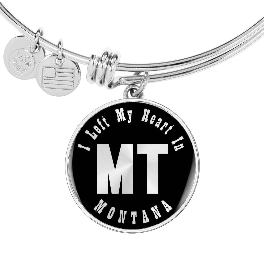 Heart In Montana v02 - Bangle Bracelet