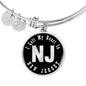 Heart In New Jersey v02 - Bangle Bracelet