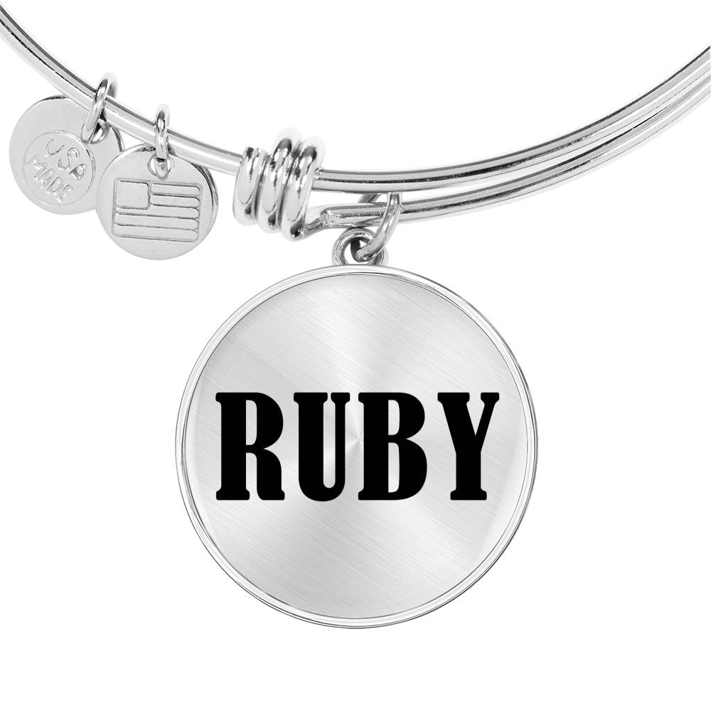 Ruby v01 - Bangle Bracelet