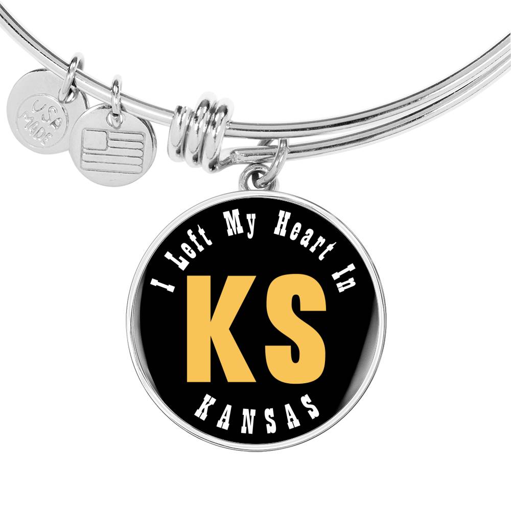 Heart In Kansas - Bangle Bracelet