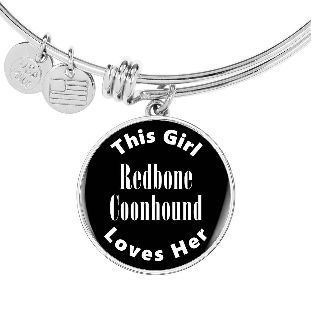 Redbone Coonhound v2 - Bangle Bracelet