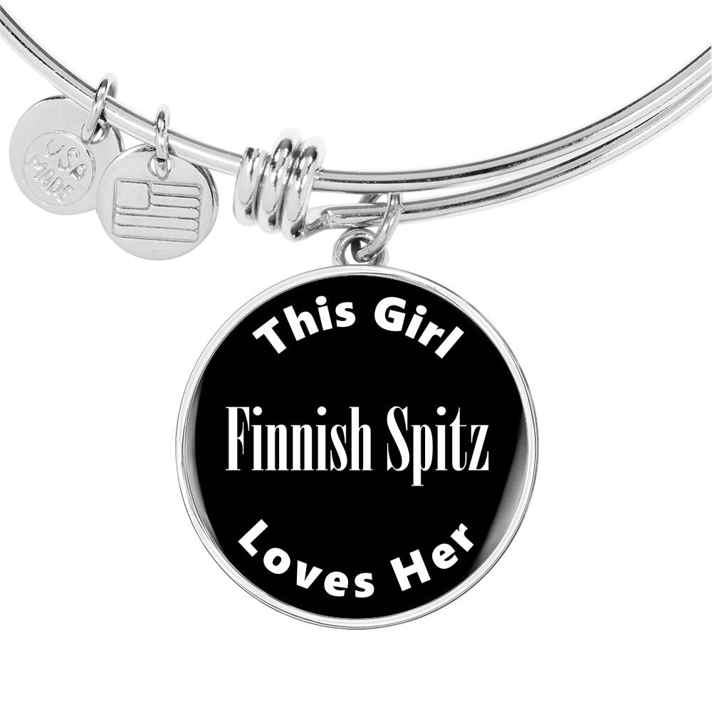 Finnish Spitz v2 - Bangle Bracelet